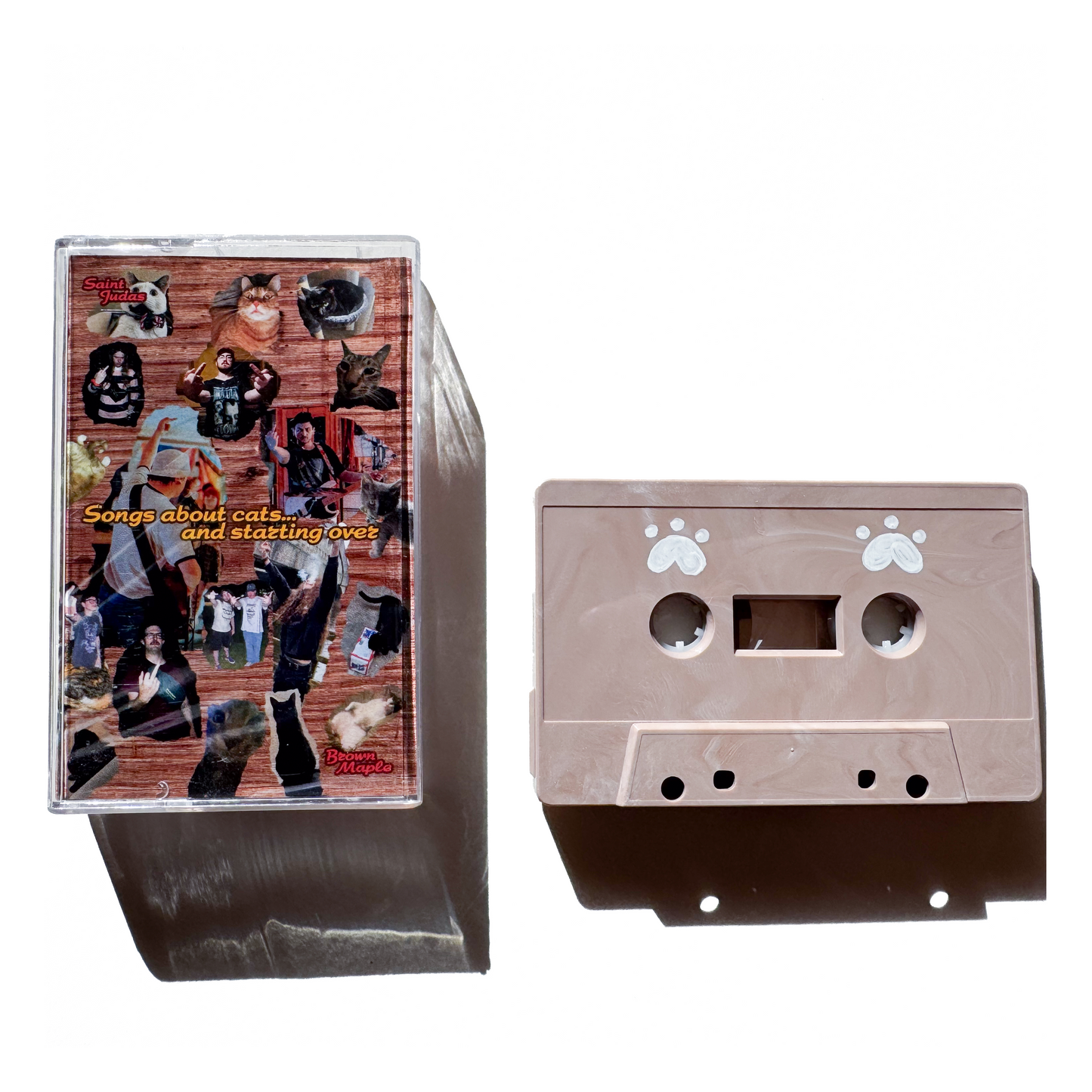 Brown Maple & Saint Judas - Songs About Cats... And Starting Over Split EP Cassette